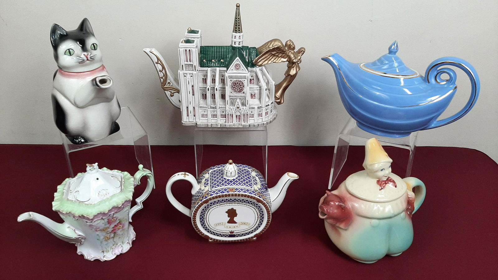 6 Pcs Teapots Incl. R.S. Prussia (1 of 6)