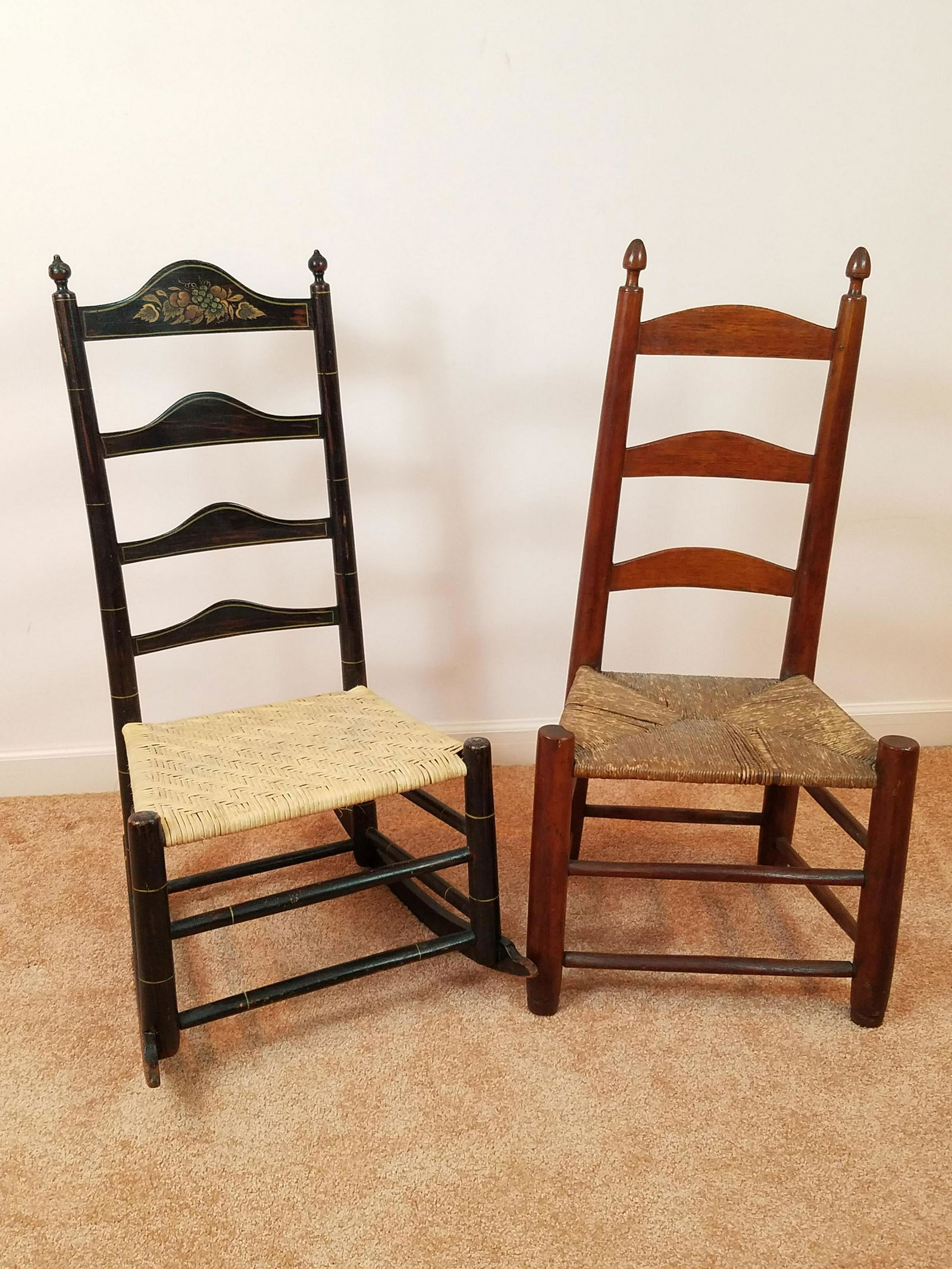 2 Rush Seated Chairs (1 of 2)