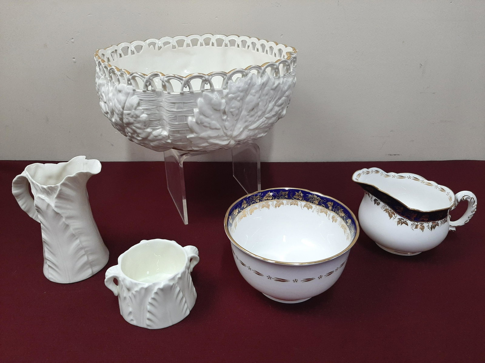 5 Royal Worcester Ceramics Incl. Creamer: 2" to 5" high.