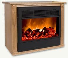 Heat Surge Fireplace and Genuine Amish Mantle (1 of 3)