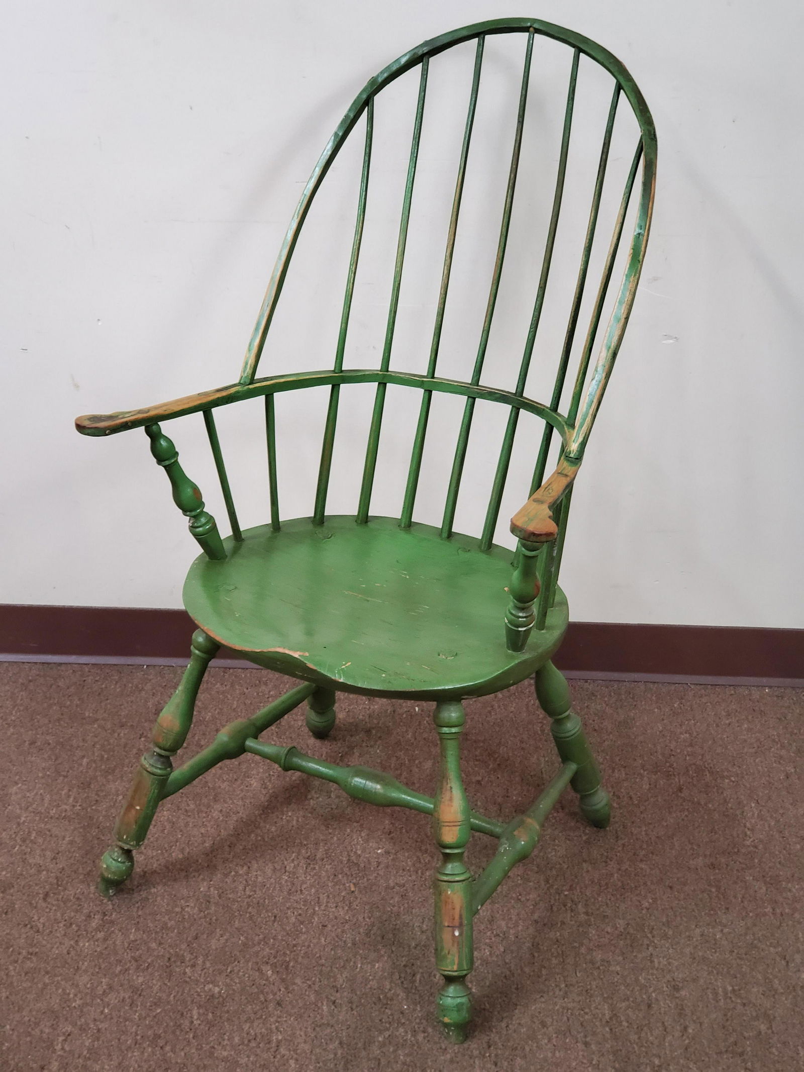 Gerald Headley Green Windsor Chair (1 of 7)