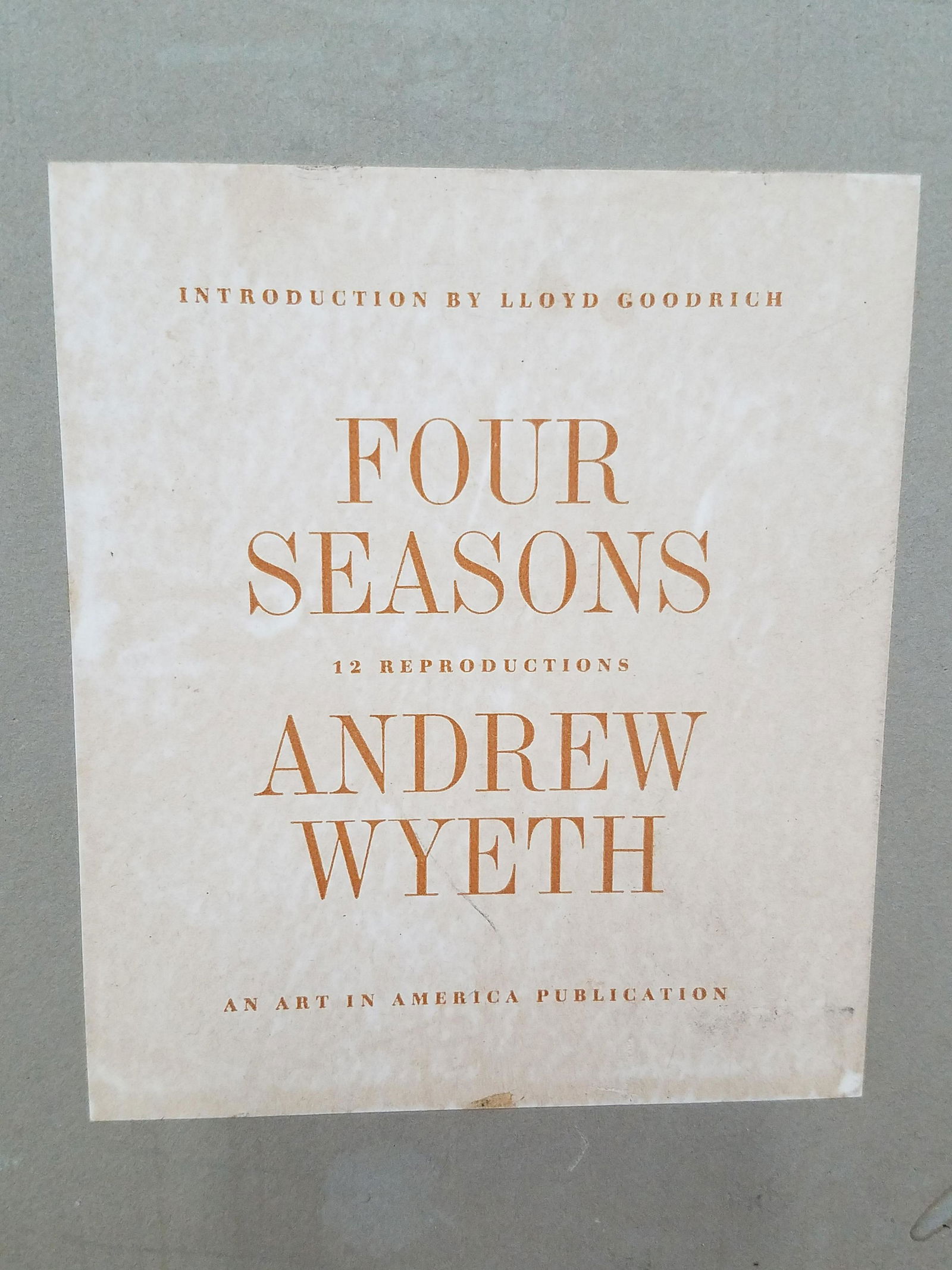 Andrew Wyeth Four Seasons Portfolio Prints (1 of 14)