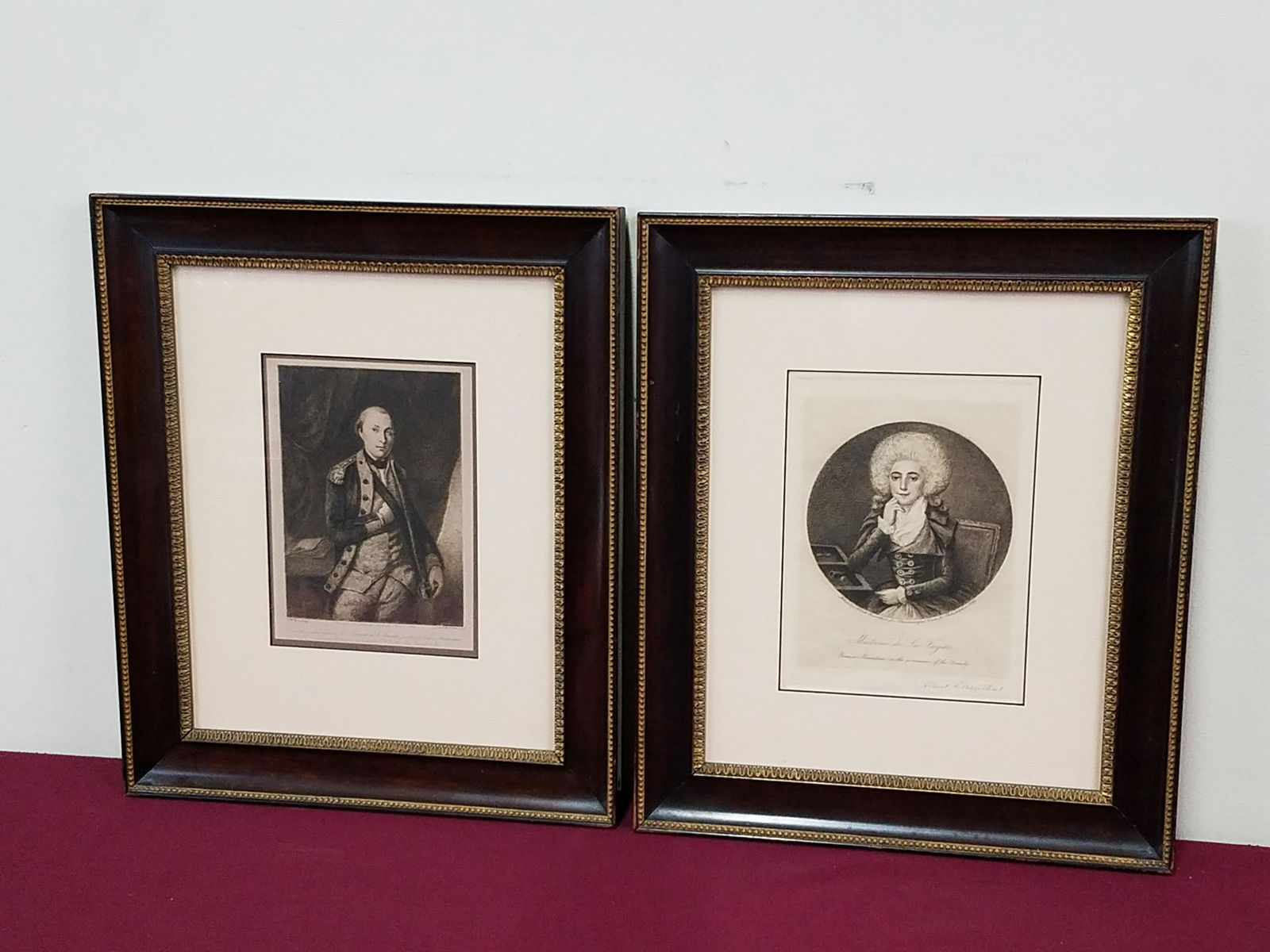 Portrait Print of Marquis and Madame La Fayette (1 of 7)