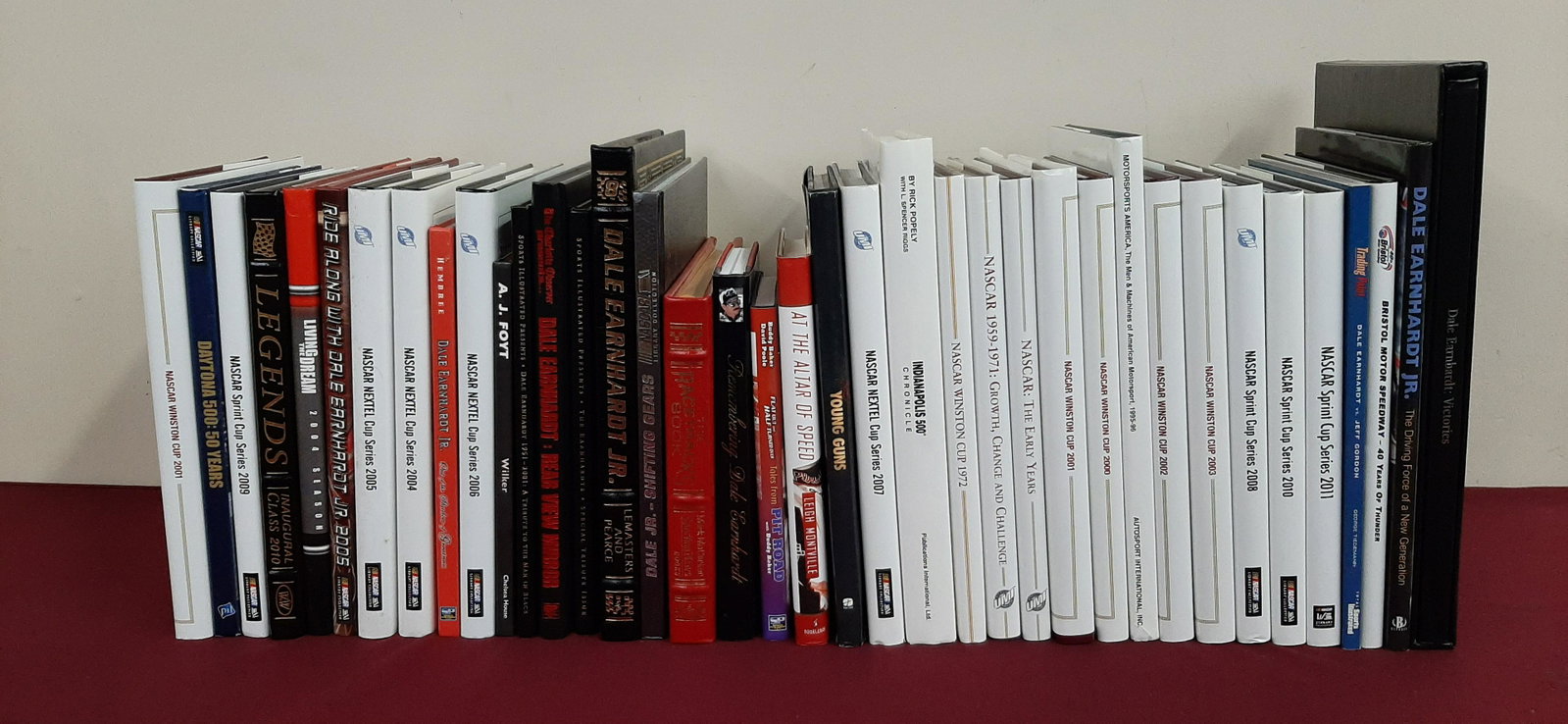 38 NASCAR Books: Includes Dale Earnhardt, AJ Foyt and Young Guns.