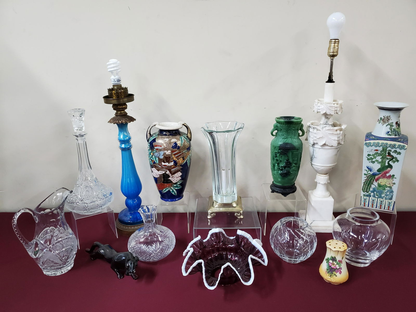 14 Pcs Glassware, Ceramics and Lamps (1 of 6)