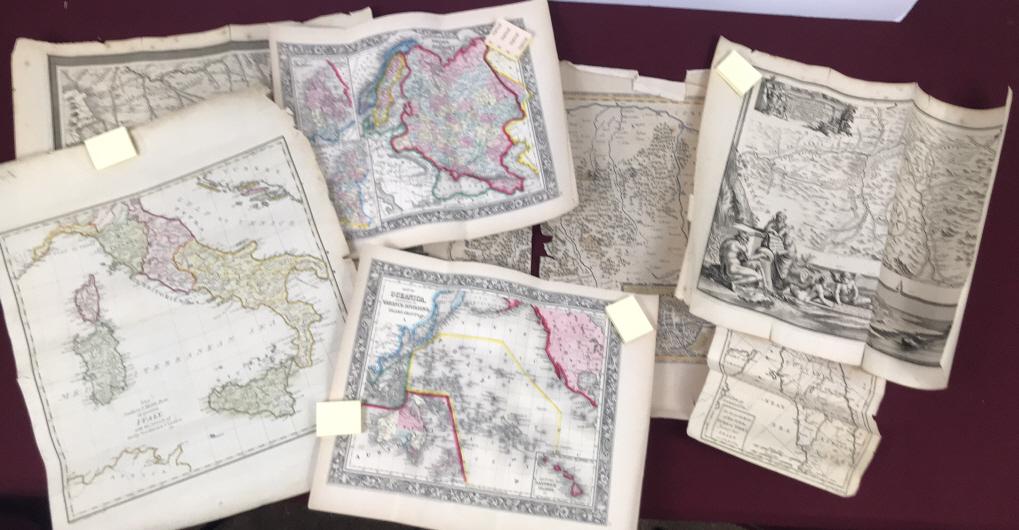 9 Antiqe Maps (1 of 10)