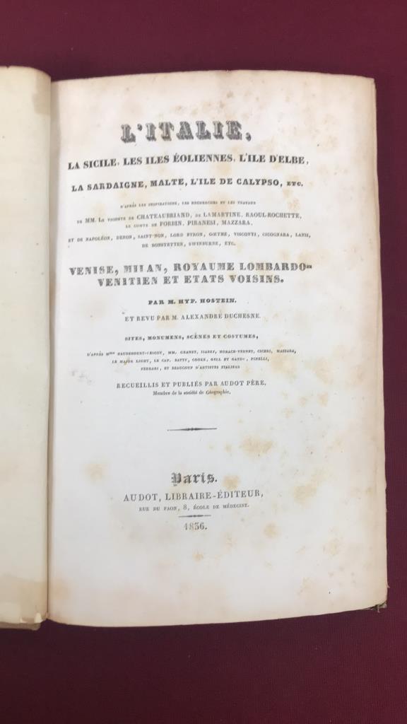 L'Italie, la Sicilie, les Iles Eoliennes, etc (1 of 3)