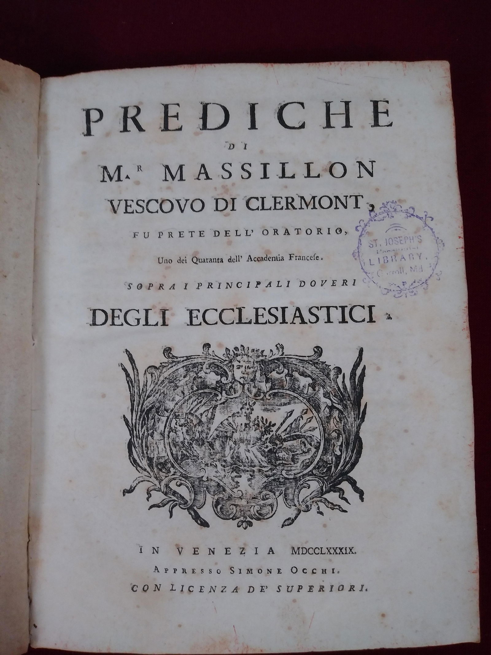 Sermons of M. Massillon, 1789 (1 of 2)