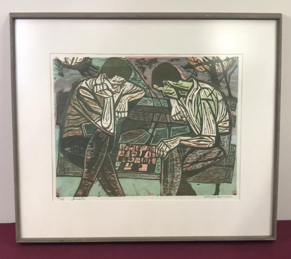 Irving Amen Woodblock Print (1 of 3)