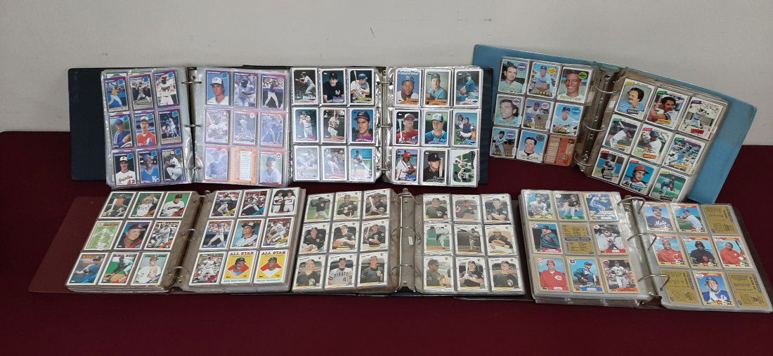 6 Topps Baseball Card Albums 1957-1989 (1 of 1)