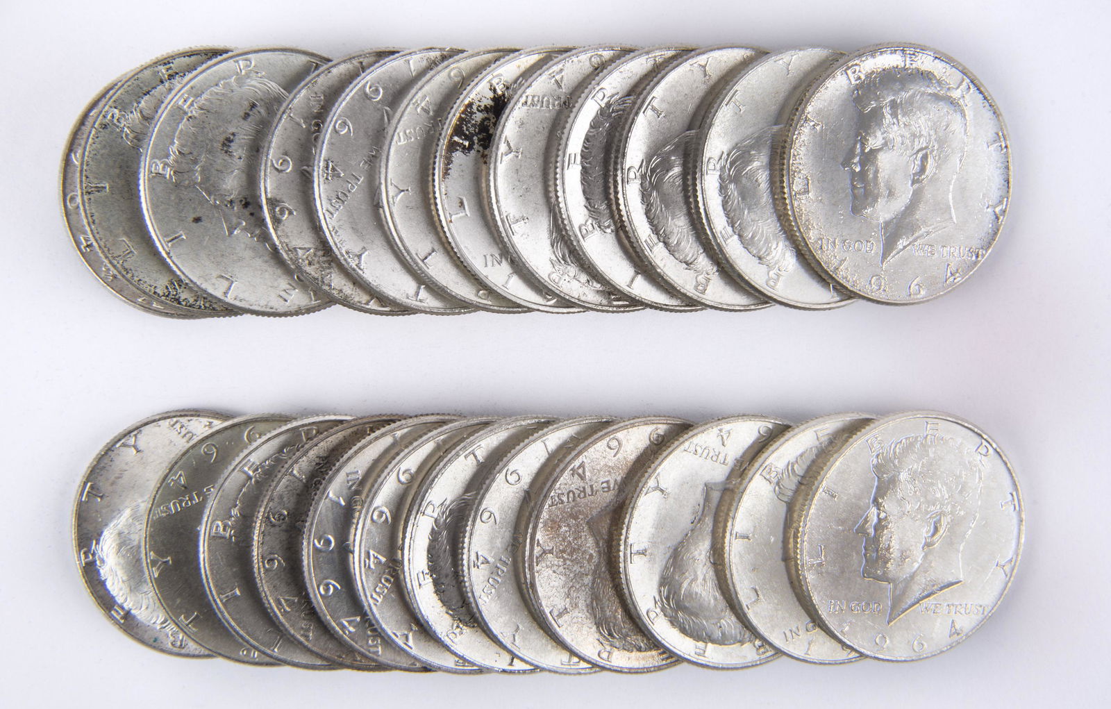 25 Kennedy Half Dollars (1 of 2)