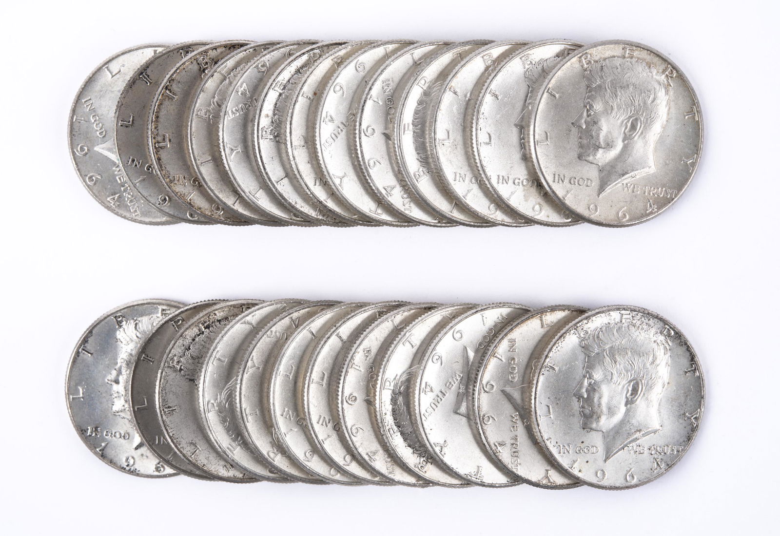25 Kennedy Half Dollars (1 of 2)