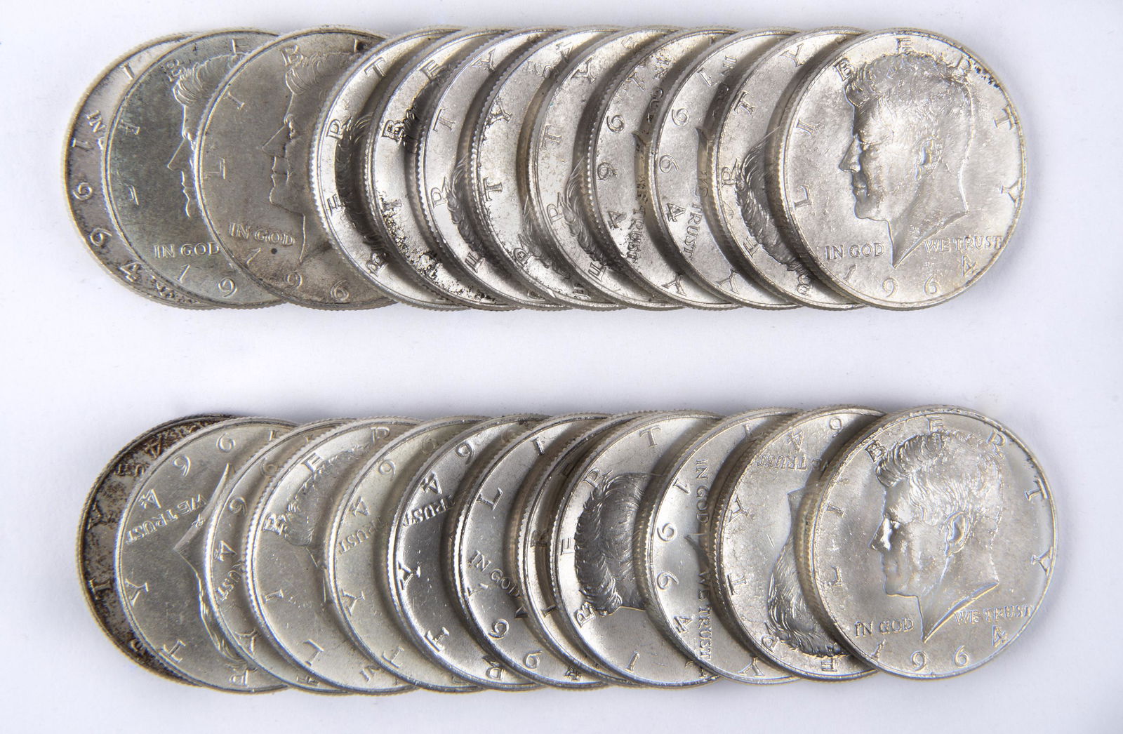 25 Kennedy Half Dollars (1 of 2)