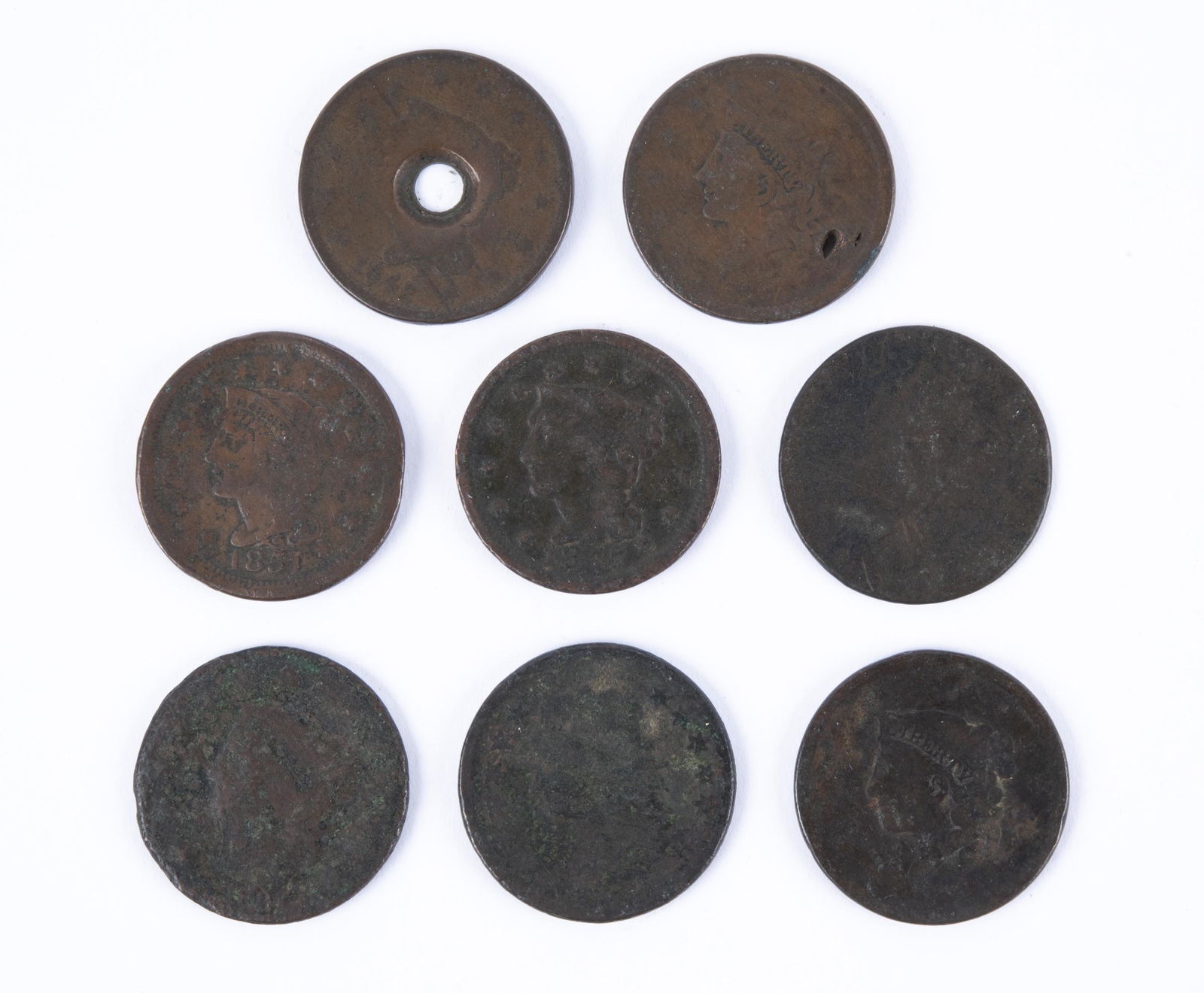 8 Large Cents (1 of 2)