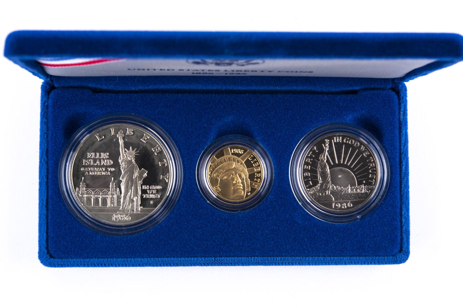 3 Pc 1986 Proof Statue of Liberty Set (1 of 2)