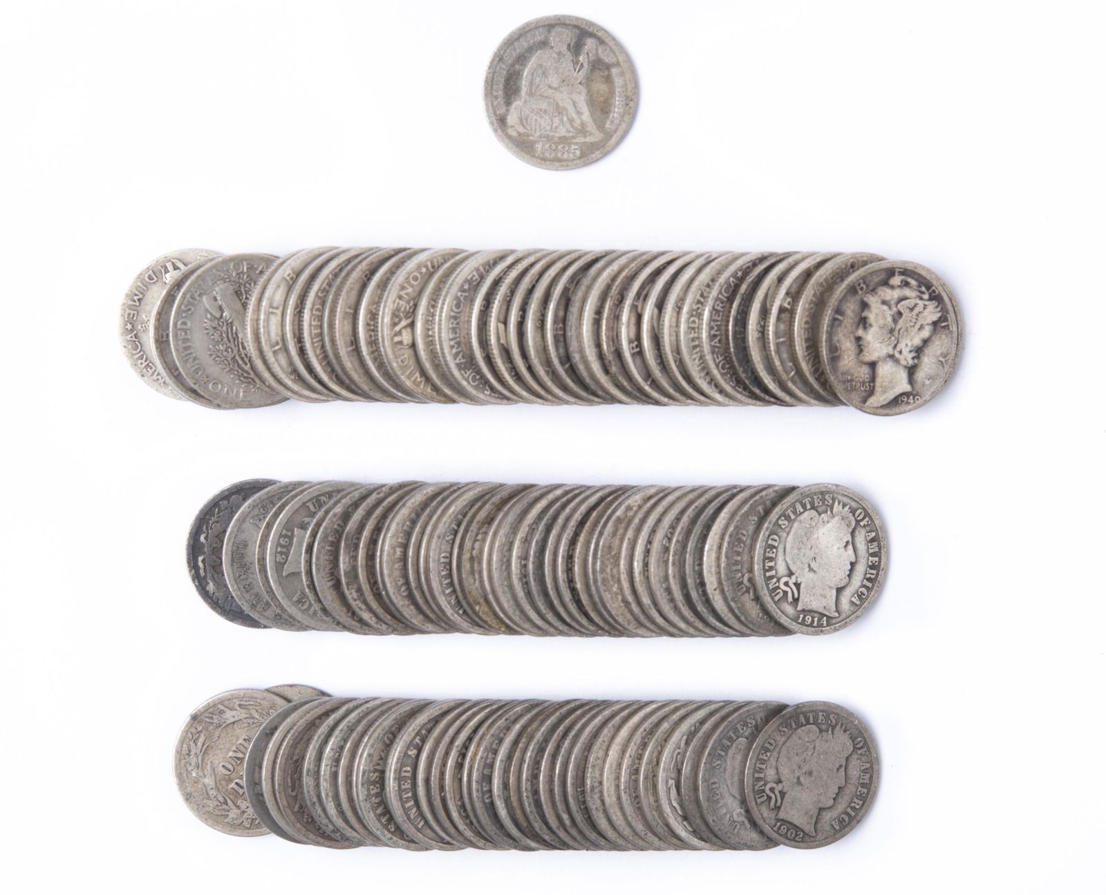 100 Silver Dimes (1 of 2)