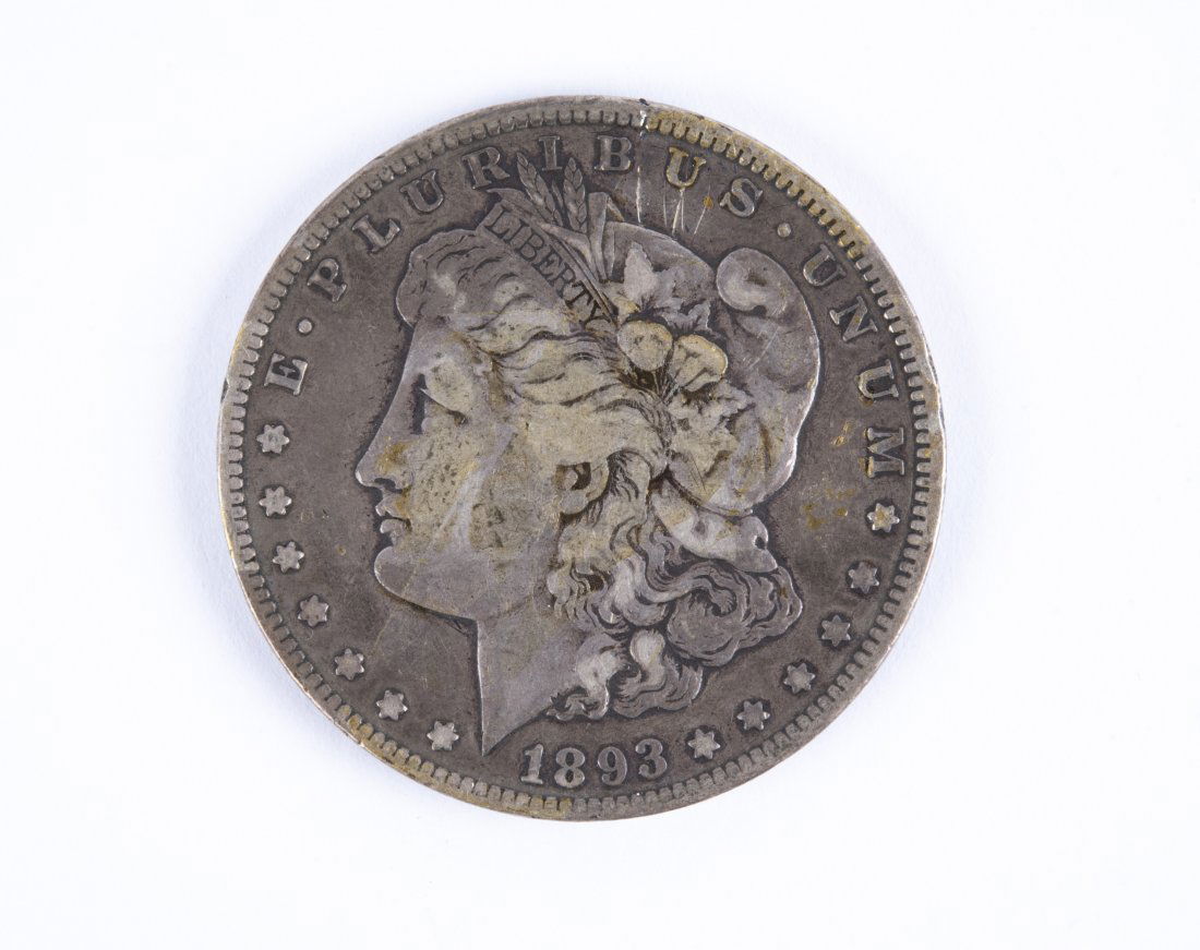 1893 CC Morgan Silver Dollar (1 of 2)
