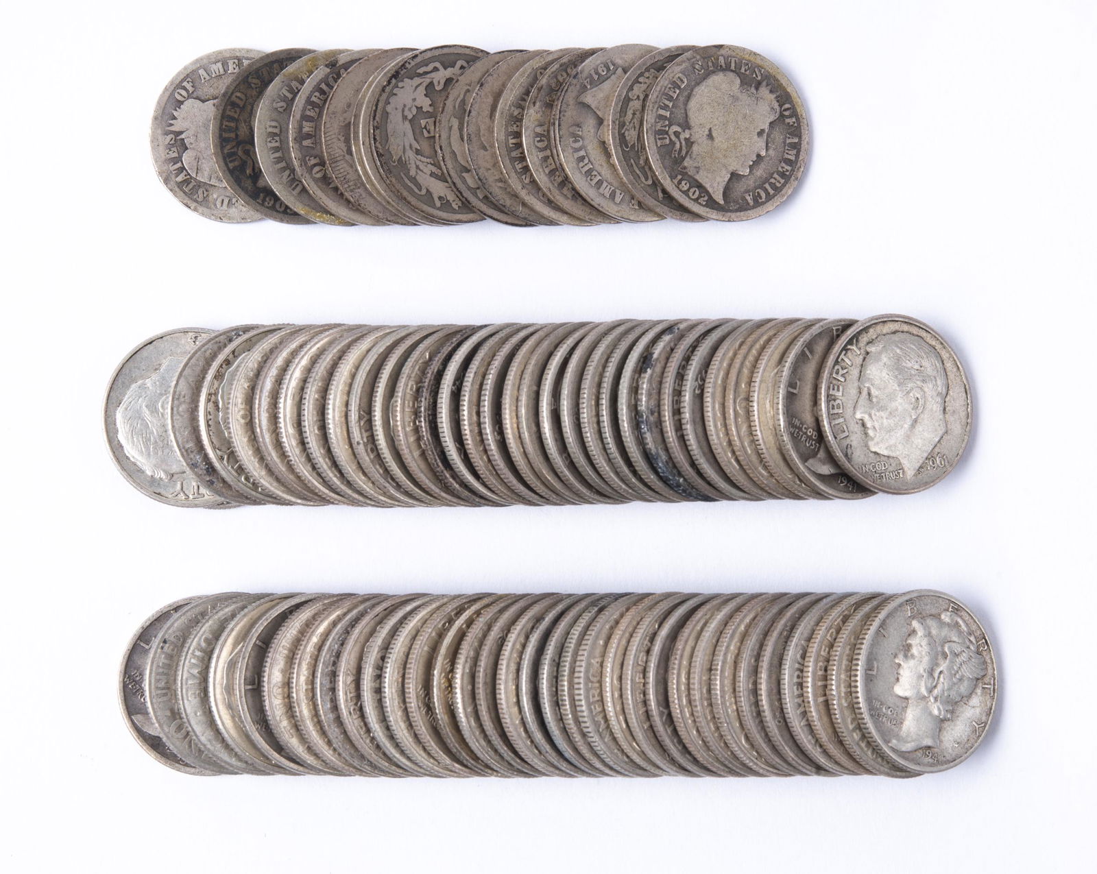 79 U.S. Silver Dimes (1 of 2)