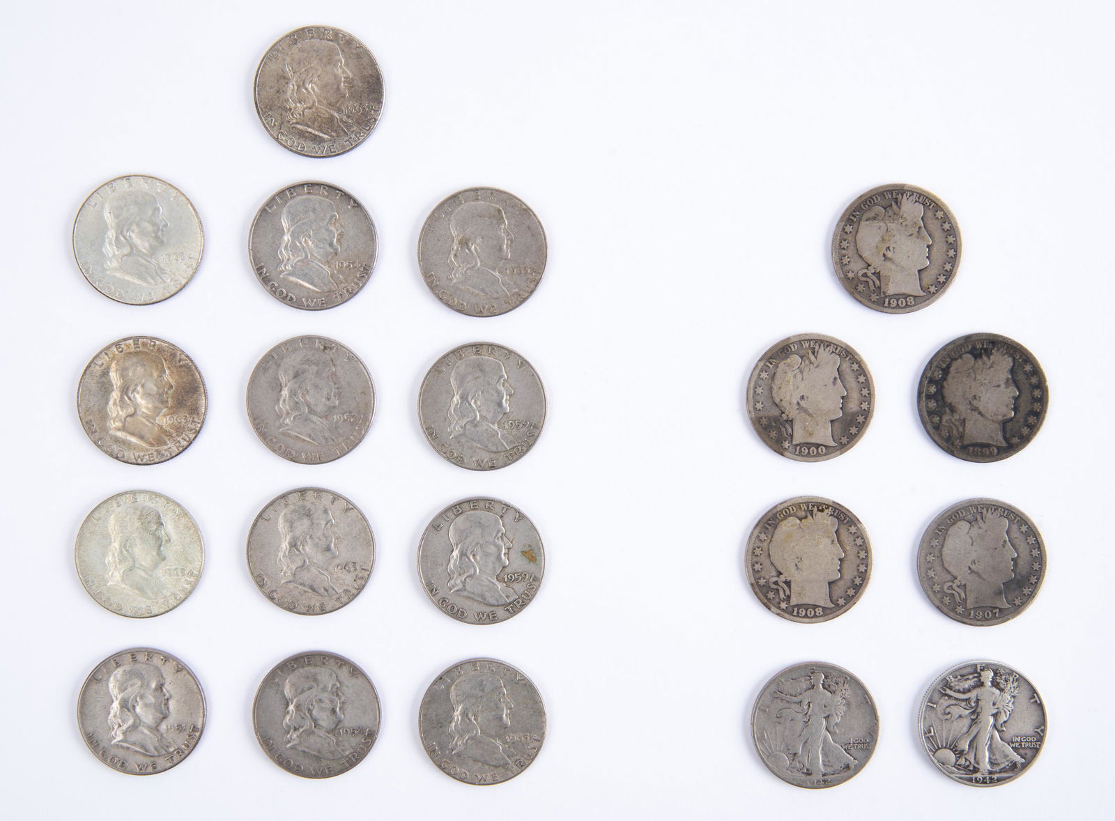 20 U.S. Silver Half Dollars (1 of 5)