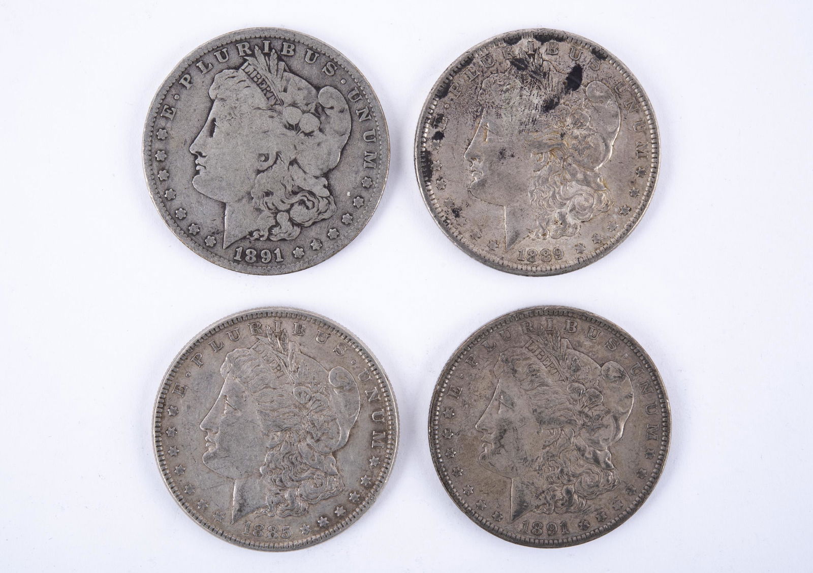 4 U.S. Silver Dollars (1 of 2)