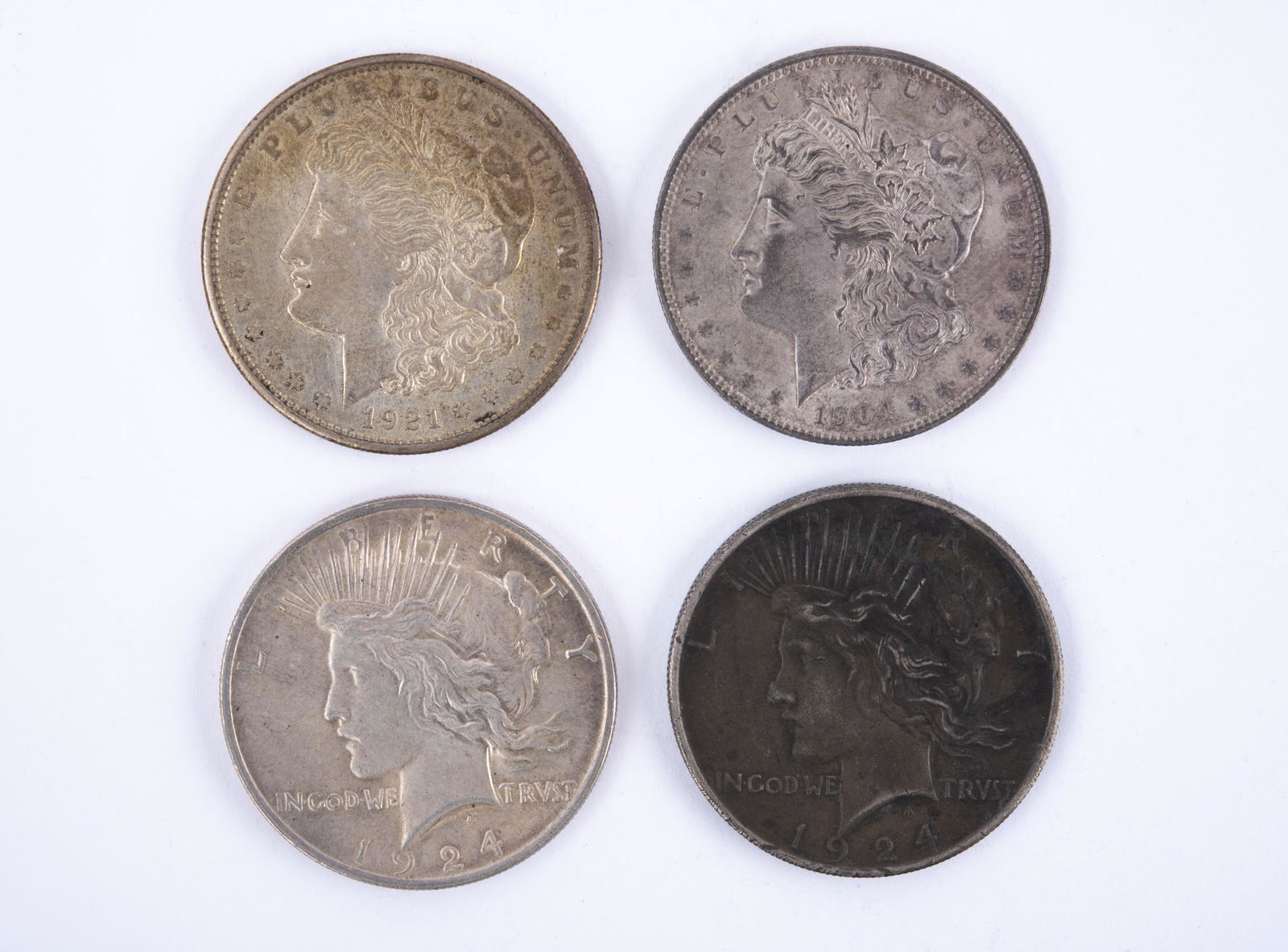 4 U.S. Silver Dollars (1 of 2)