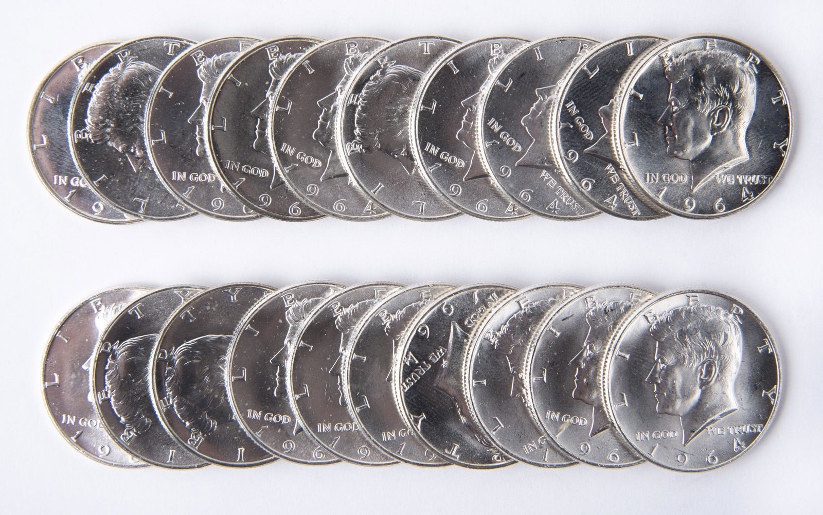 20 1964 Kennedy Half Dollars (1 of 2)