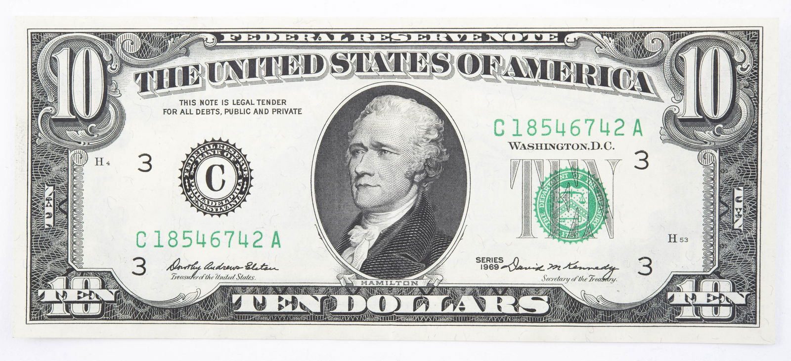 Group of 9 Notes Incl 1969 $10 Error Note (1 of 6)