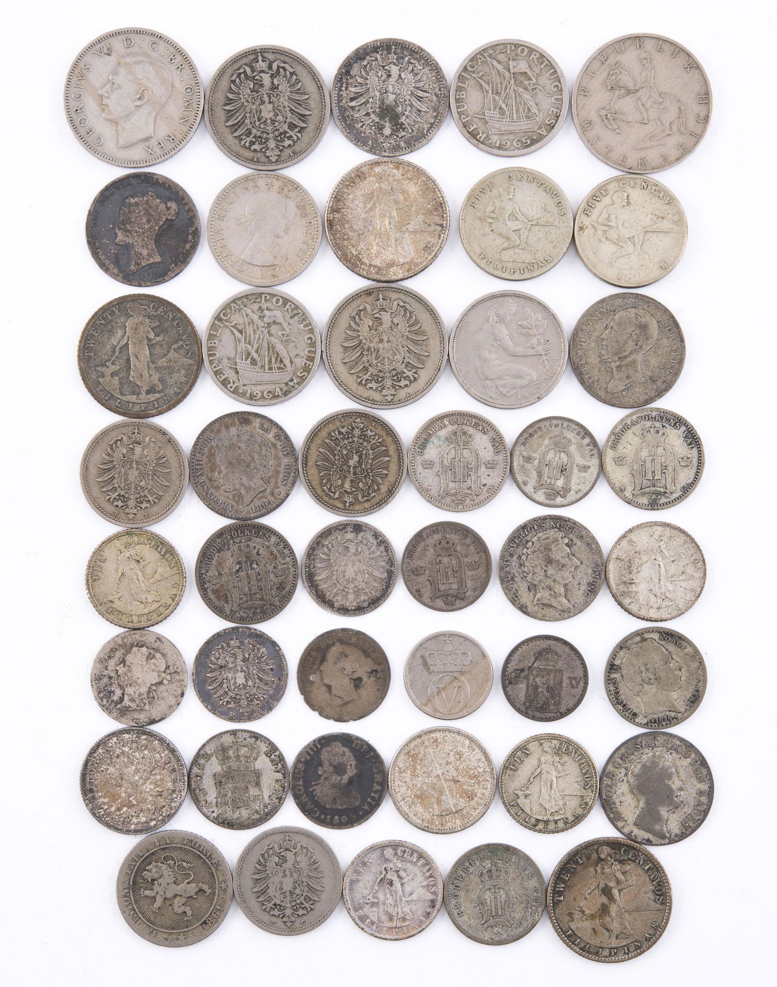 44 World Coins (1 of 6)