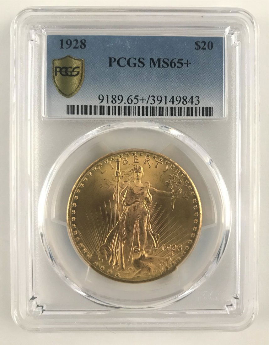 1928 $20 St. Gaudens MS65+ (1 of 3)