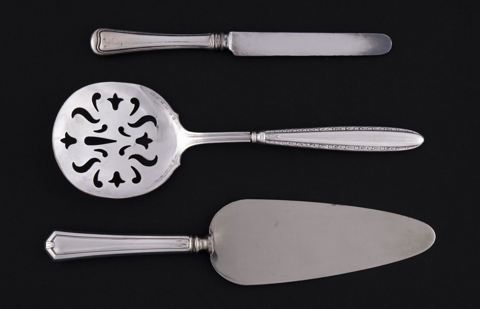 3 Pcs Sterling Handled Serving Flatware (1 of 6)