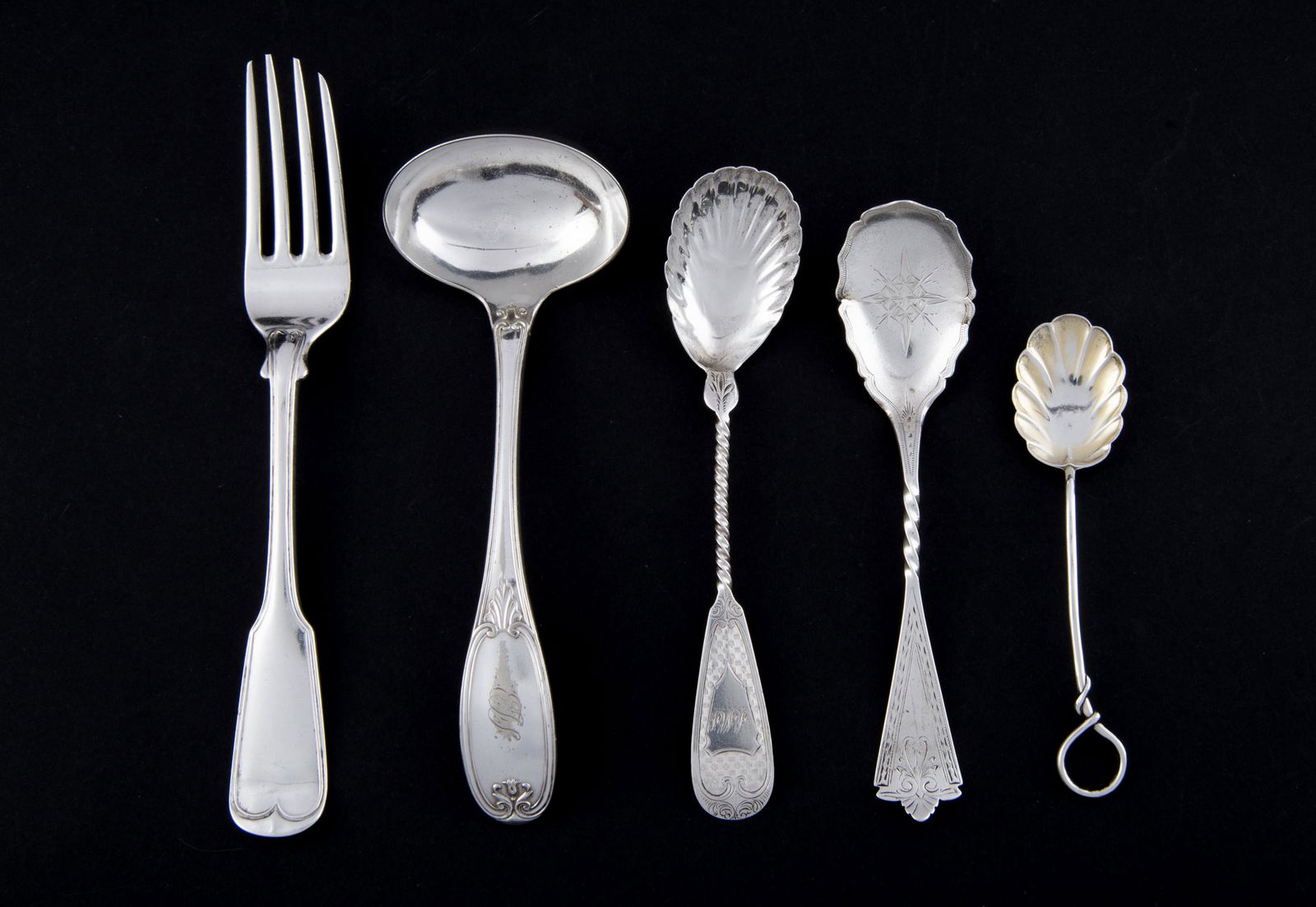 5 Pcs American Coin Silver Flatware (1 of 7)