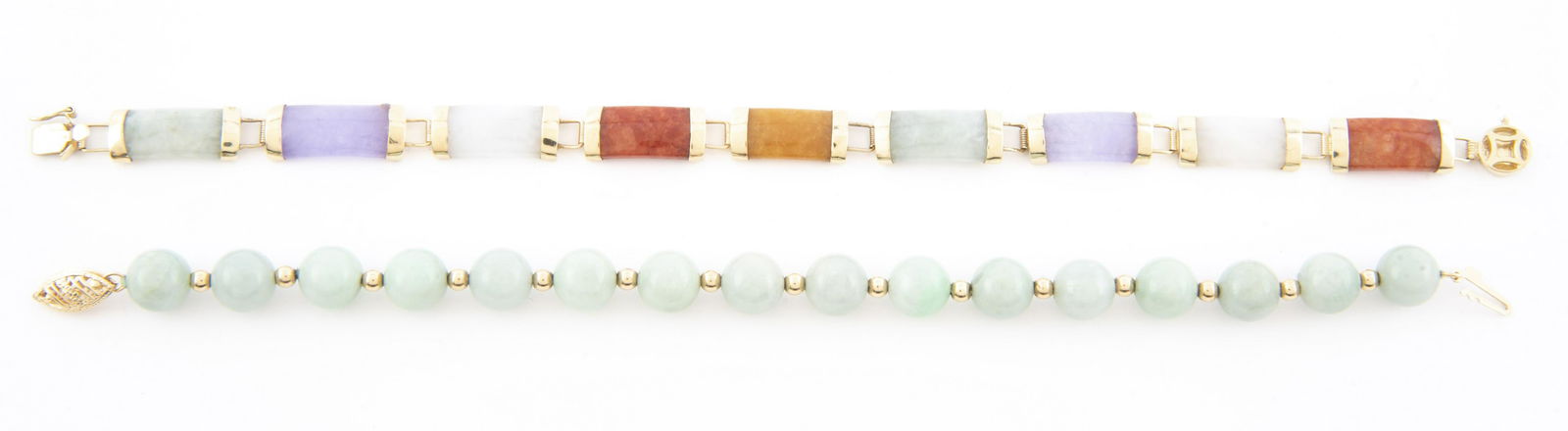 2 14K & Hardstone Bracelets (1 of 1)