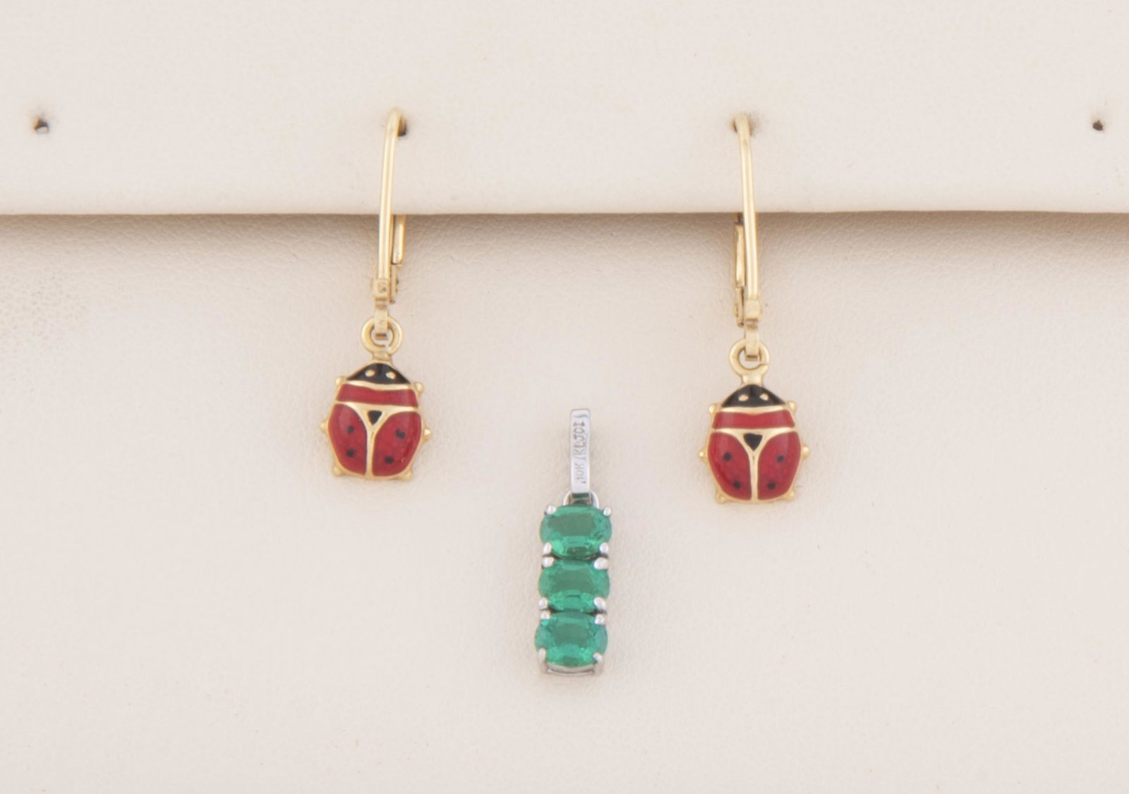 10K Pendant & Earrings (1 of 1)