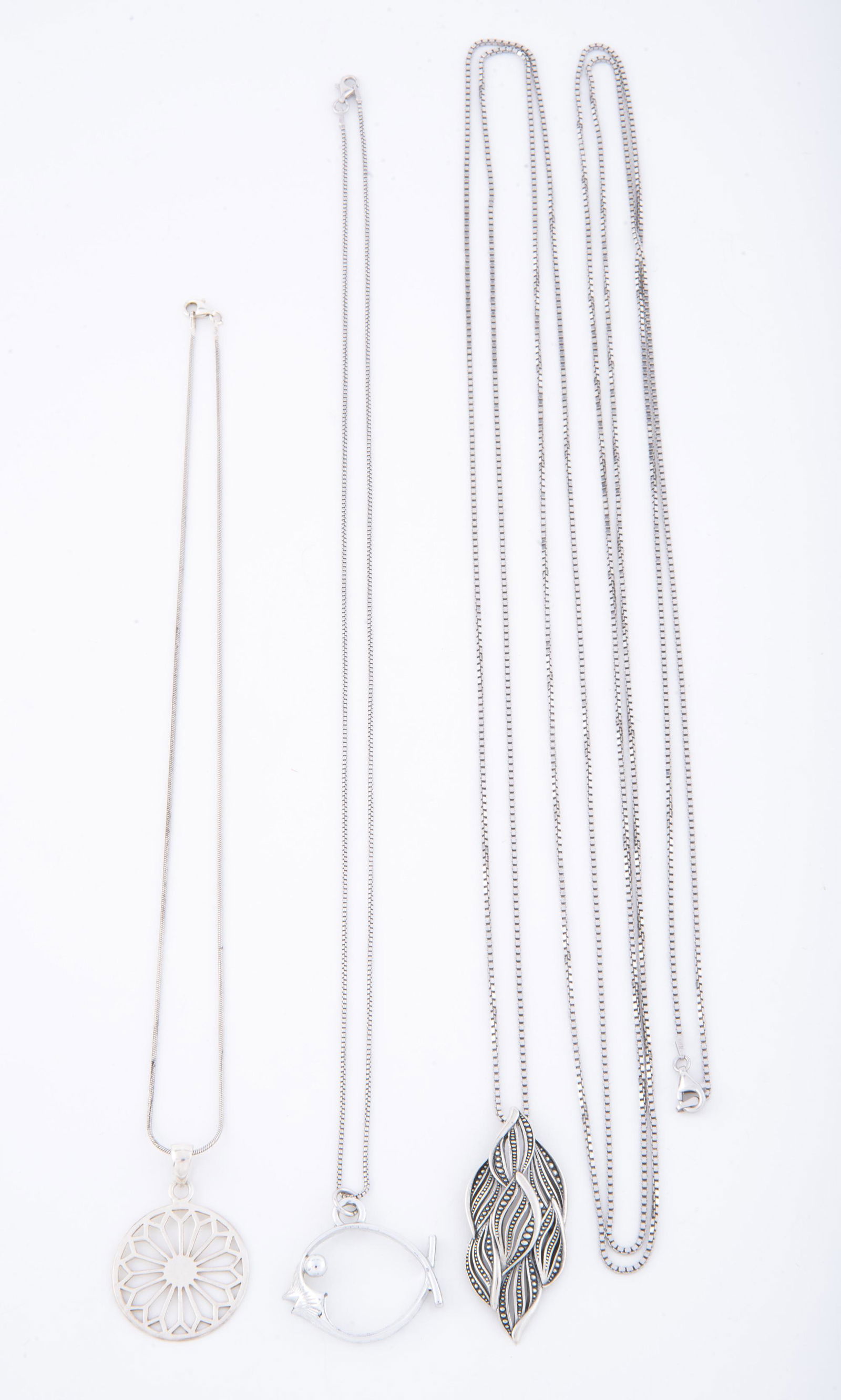 3 Sterling Pendant Necklaces (1 of 2)