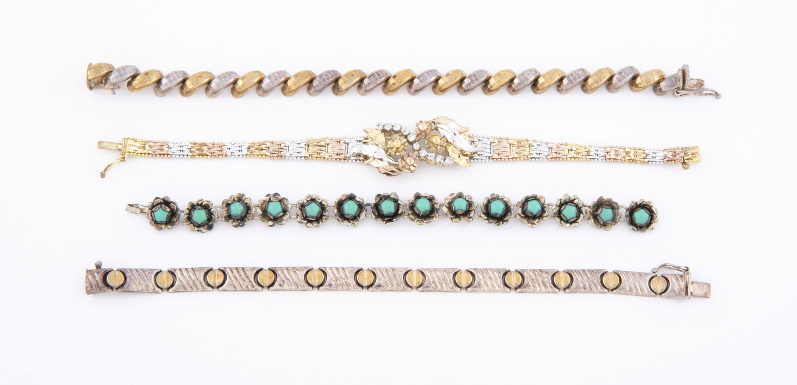 4 Multi-Color Sterling Bracelets (1 of 1)