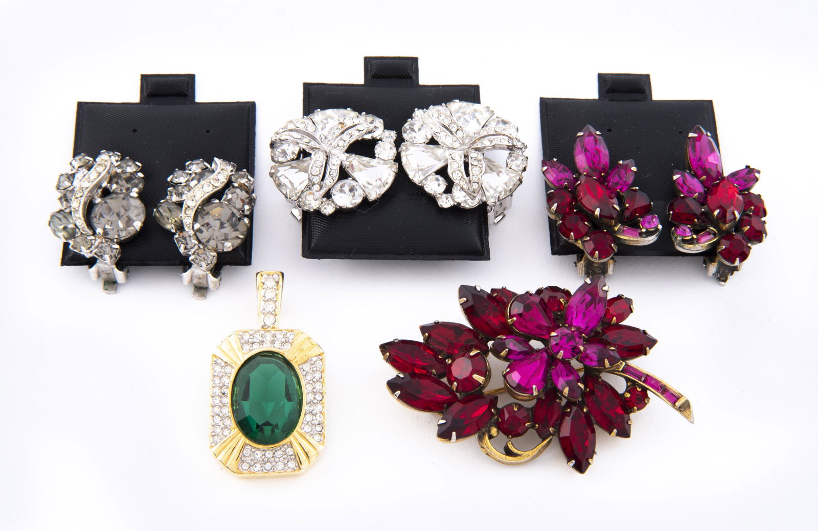 5 Pcs Signed Rhinestone Jewelry (1 of 1)