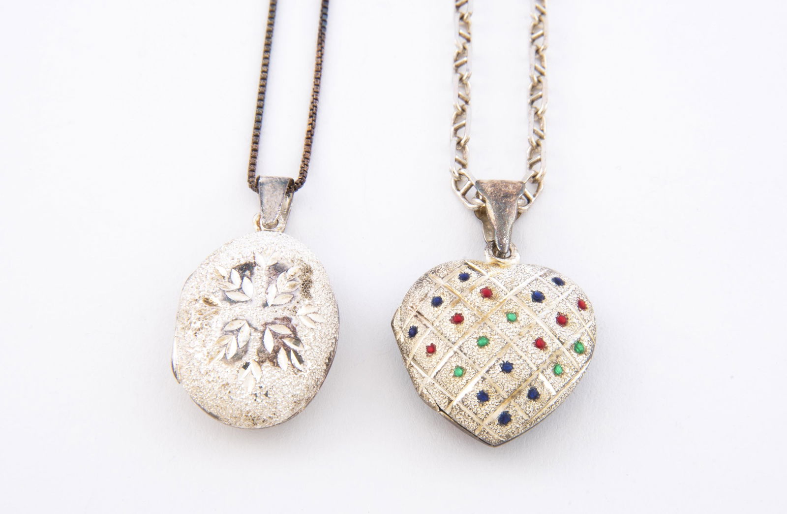 2 Sterling Locket Necklaces (1 of 2)