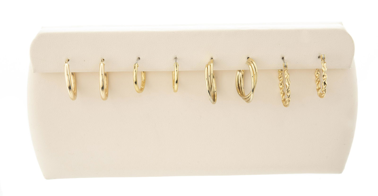 4 Pairs Gold Hoop Earrings (1 of 2)