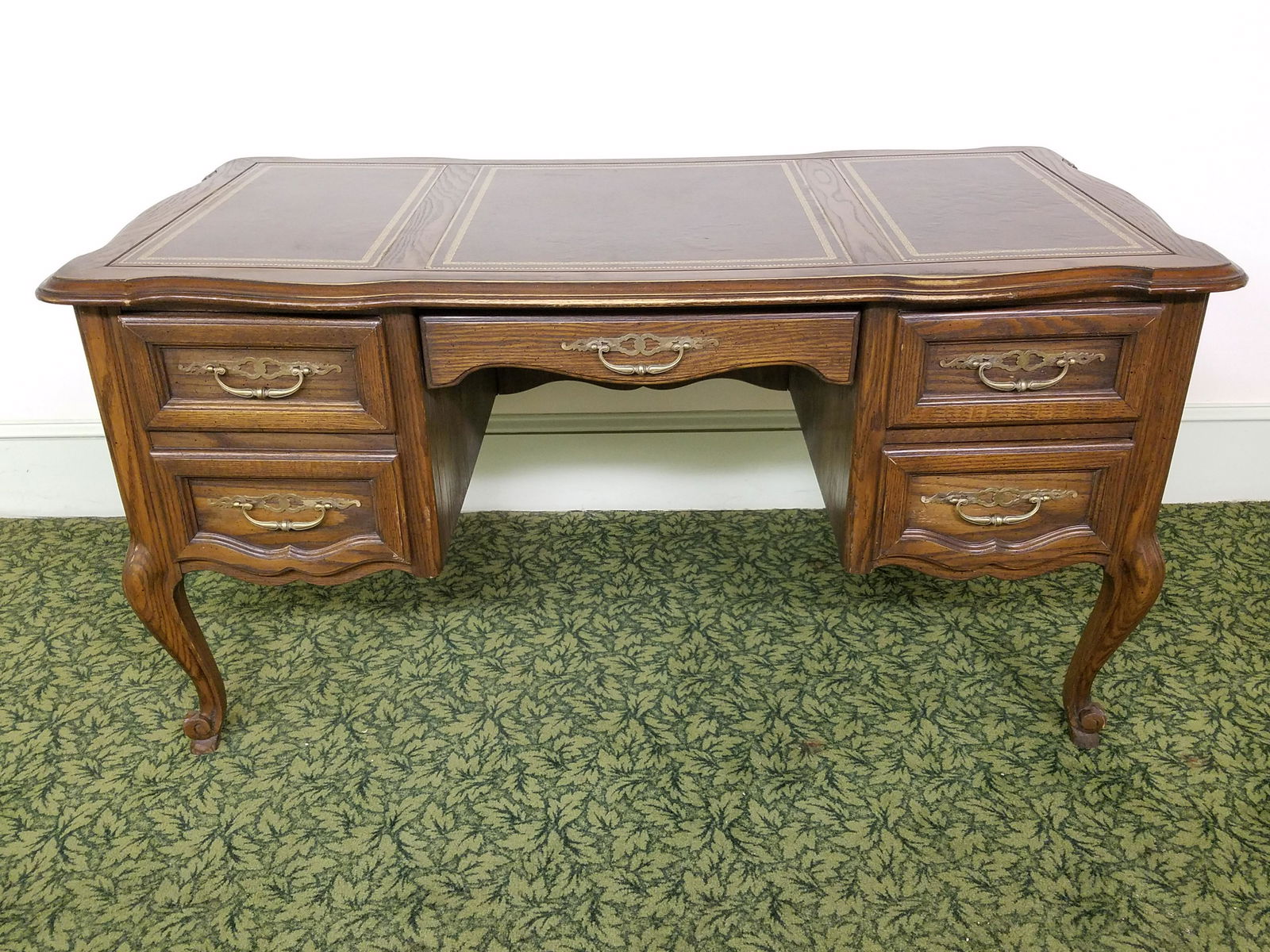 Sligh leather 2024 top desk