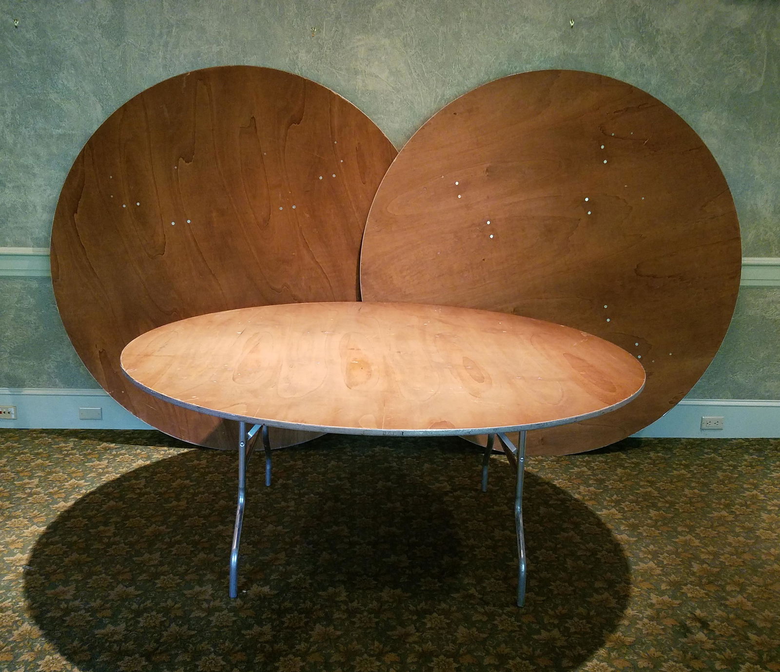 Three Round Folding Tables by King Arthur (1 of 2)