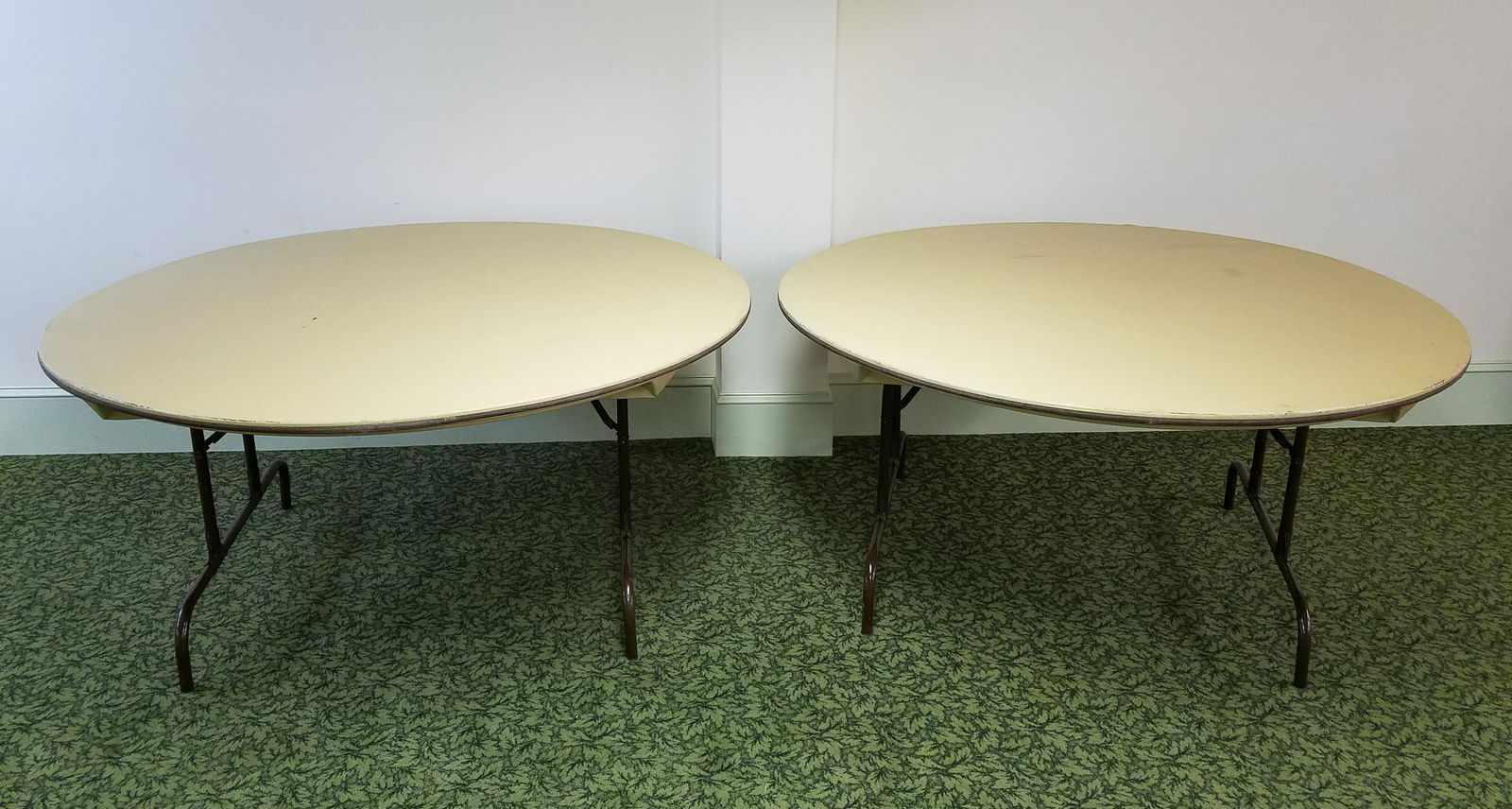 Pair of Large Round Folding Tables by Mity-lite (1 of 2)