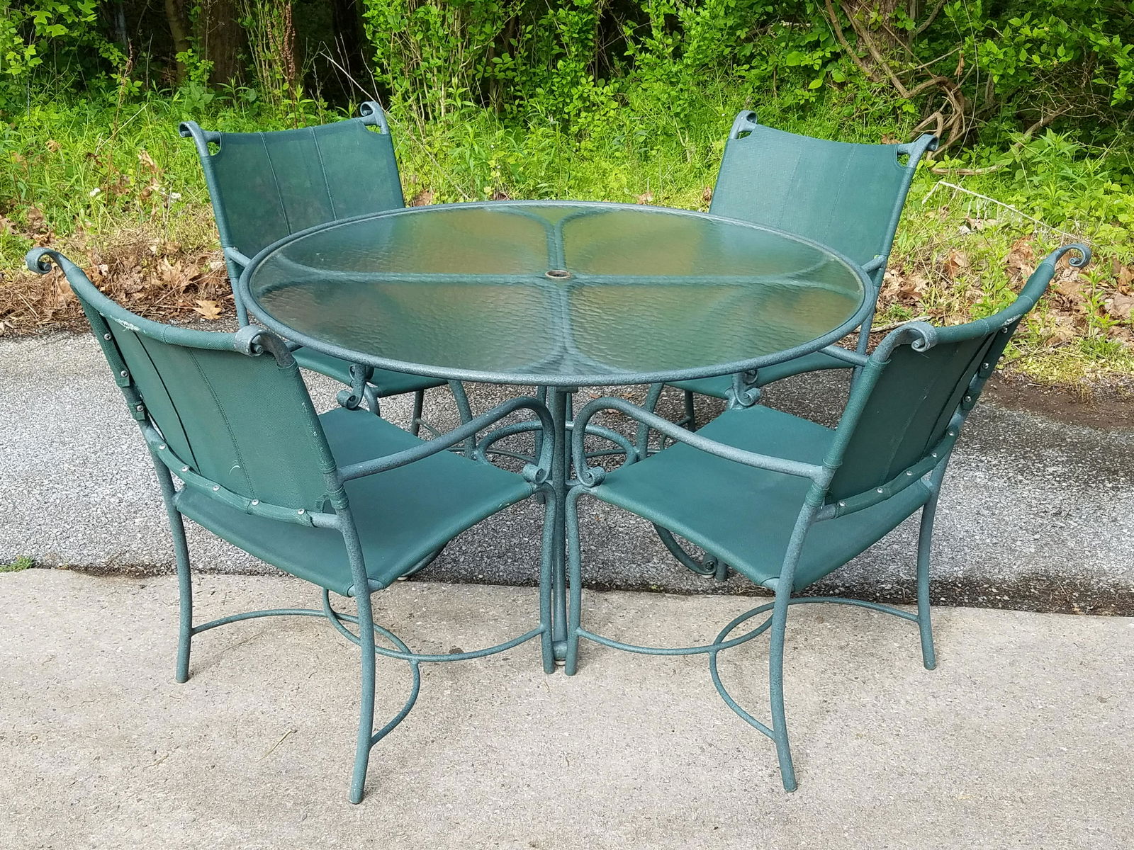 Outdoor Table and Four Chairs by Brown Jordan (1 of 2)