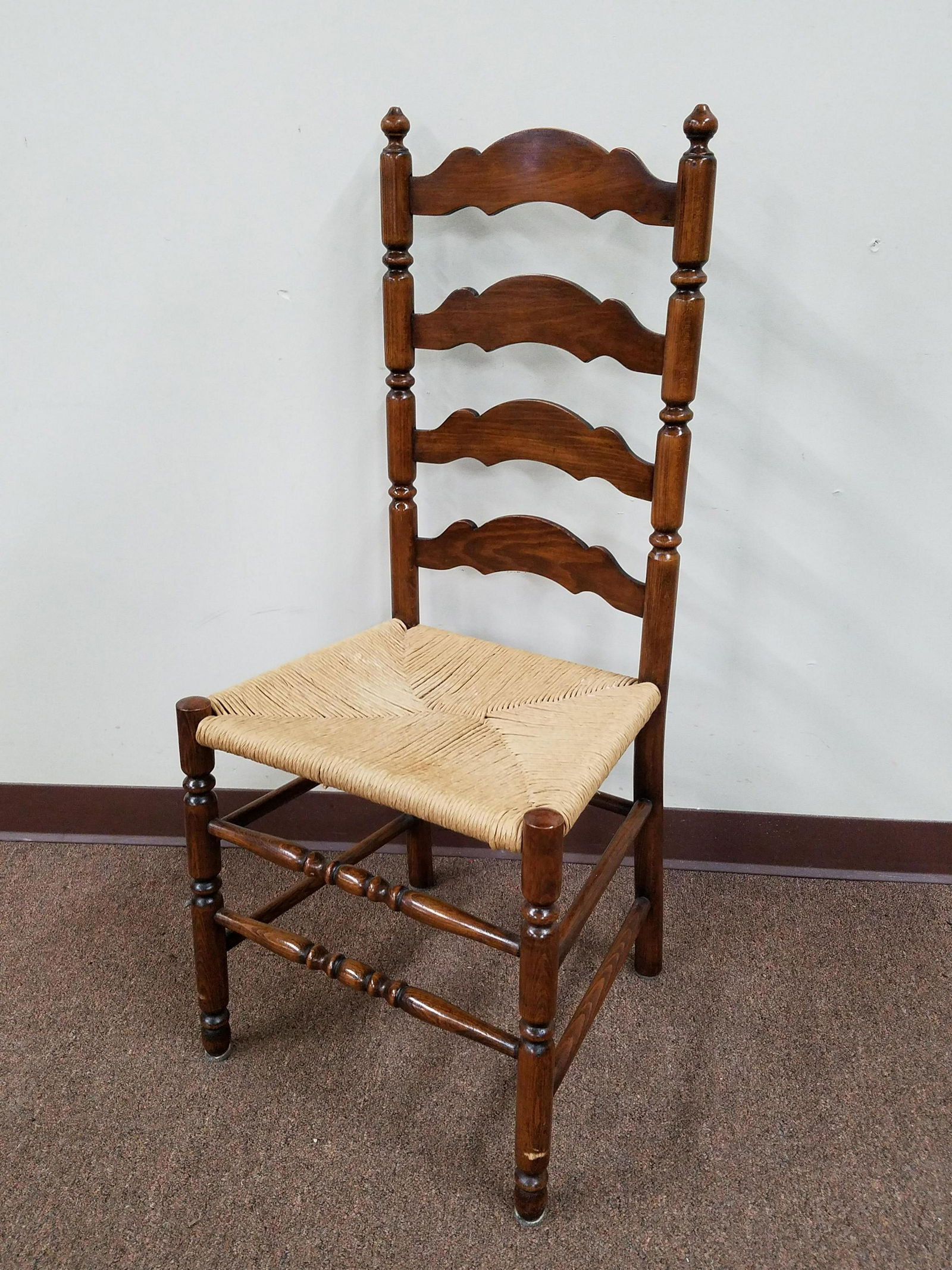 Rush Seated Ladder Back Chair (1 of 1)