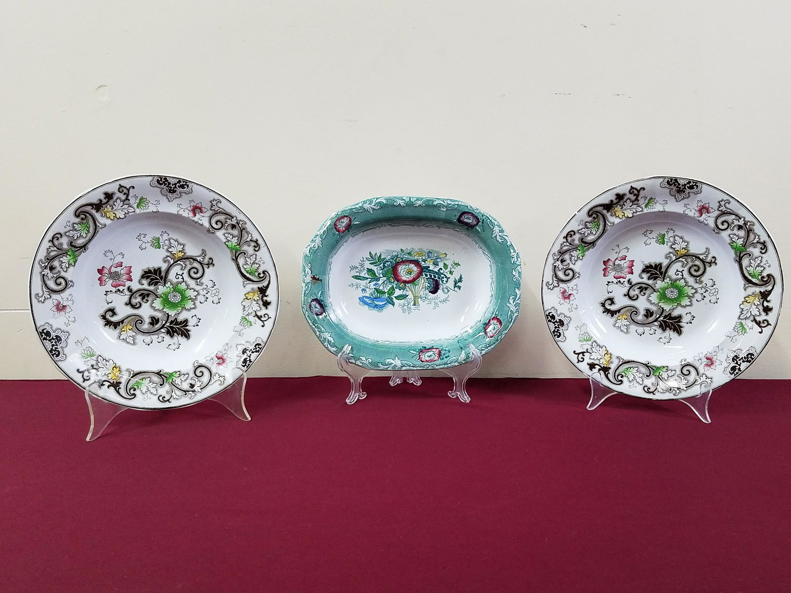 3 Pcs Transferware incl. Ironstone and Aurora (1 of 5)