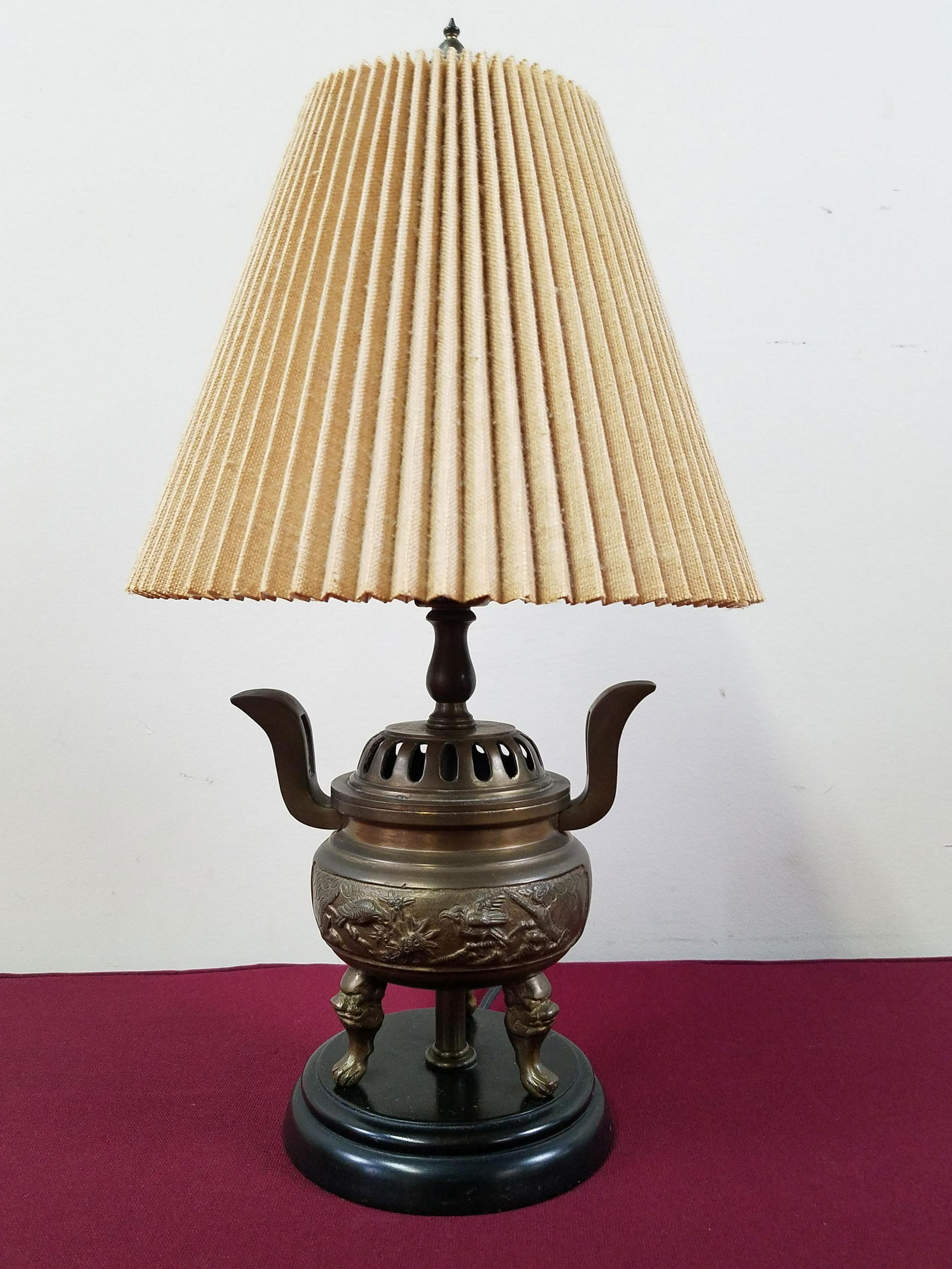Brass Incense Burner Lamp (1 of 2)