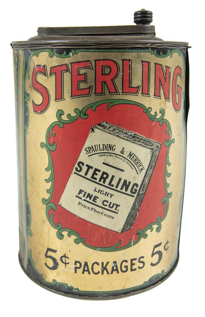 Large General Store Sterling Tobacco Tin (1 of 4)