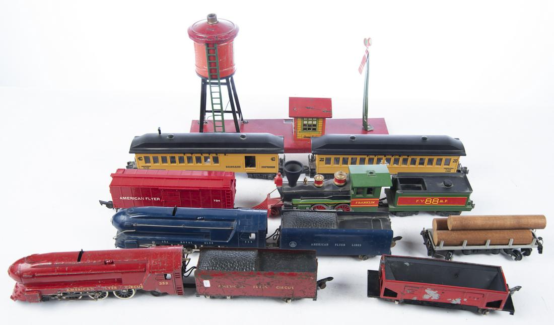 10 Pcs American Flyer Rolling Stock incl Engines (1 of 1)