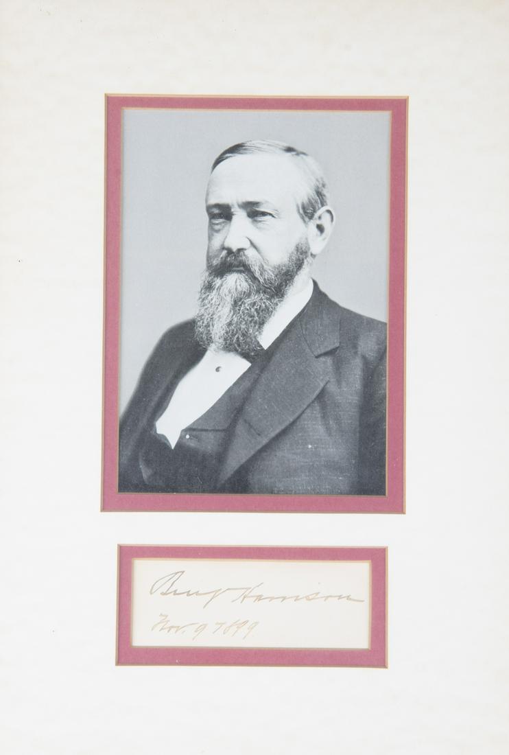 Benjamin Harrison Signature (1 of 3)