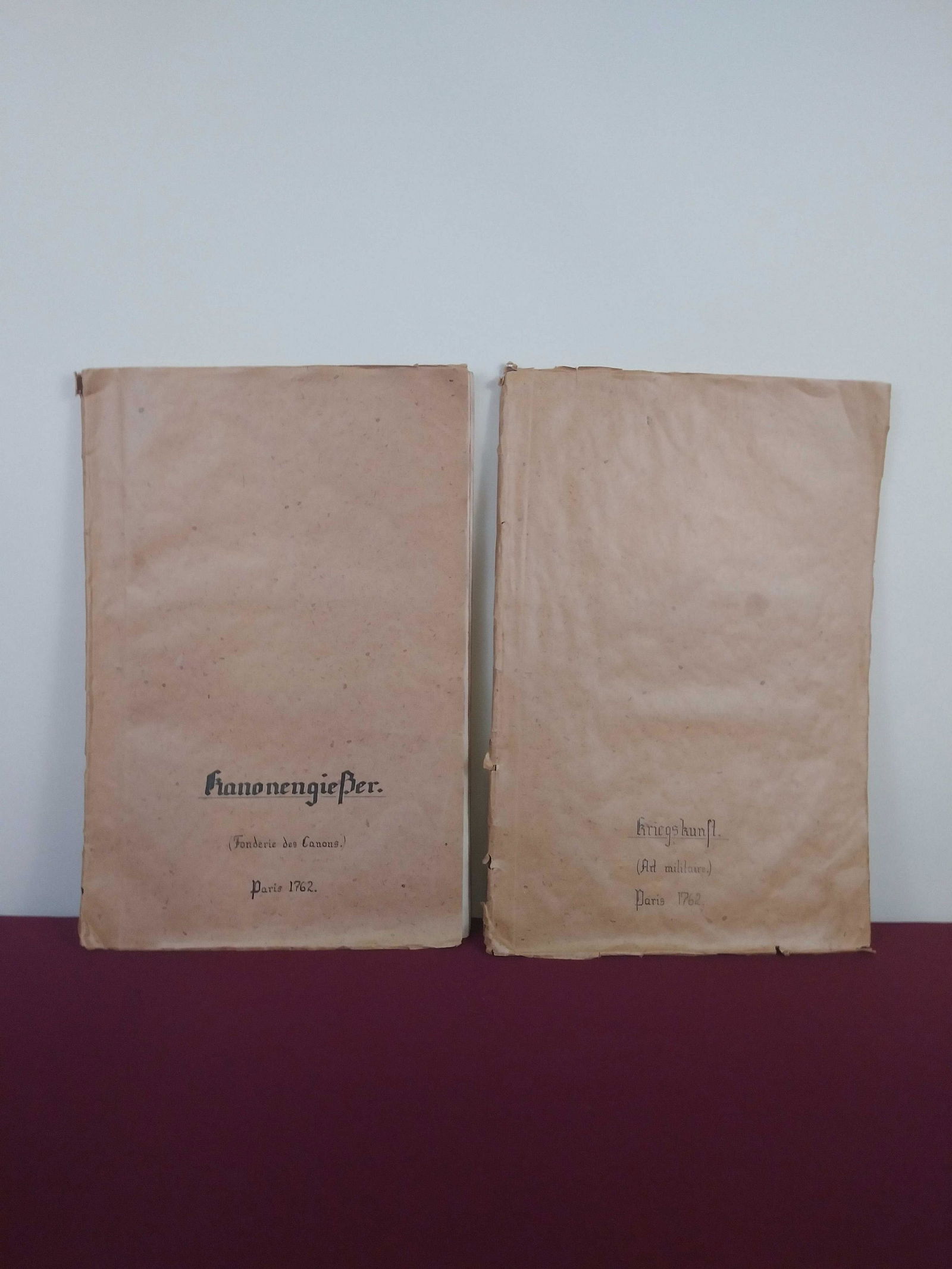 2 18th C. Denis Diderot Encyclopédie Sections: Rebound in folio. 15" x 10".