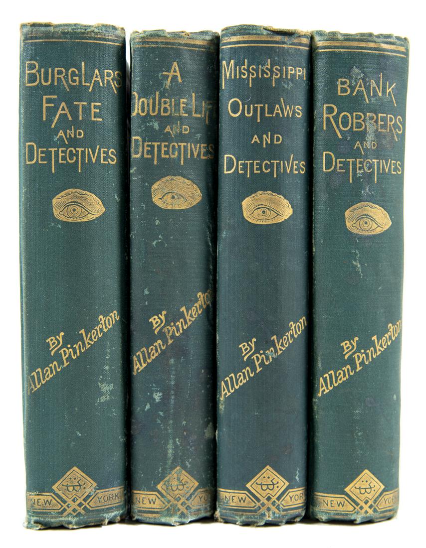 4 Allan Pinkerton Detective Books, 1884 (1 of 6)